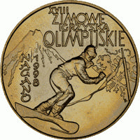 2 zł / 1998 r. - XVIII. Zimowe Igrzyska Olimpijskie w Nagano