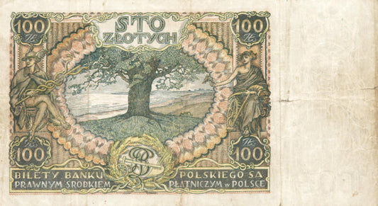 POLSKA Banknot 100 zł / 1934 r. X.X. - seria C.A.