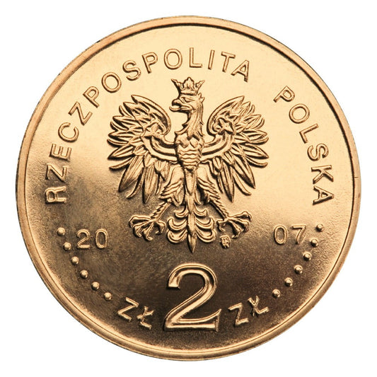 2 zł / 2007 r. - Dzieje Złotego: 5 zł Nike z 1928 r.