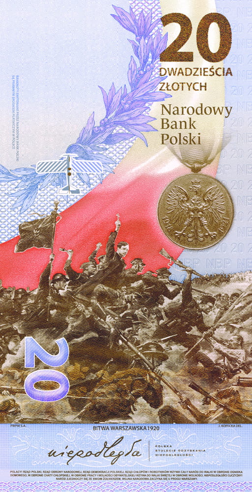Banknot 20 zł / 2020 r. - Bitwa Warszawska 1920