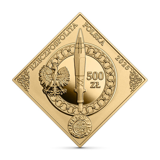 500 zł / 2025 r. Tysiąclecie koronacji Bolesława Chrobrego - Au