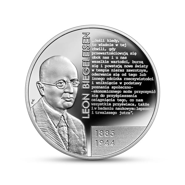 10 zł / 2022 r. - Wielcy polscy ekonomiści – Leon Biegeleisen