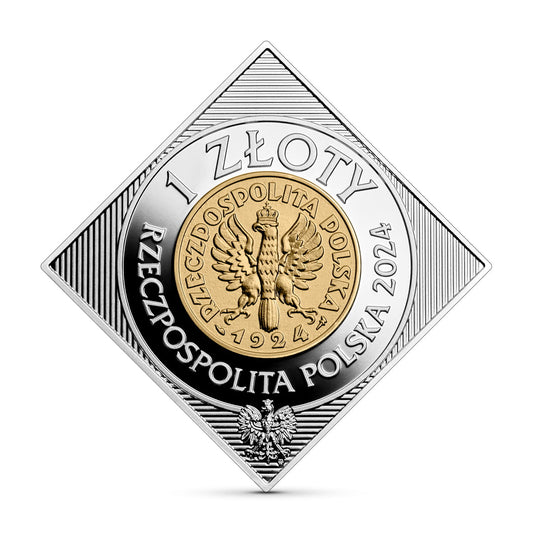1 zł / 2024 r. - 100. rocznica wprowadzenia złotego do obiegu