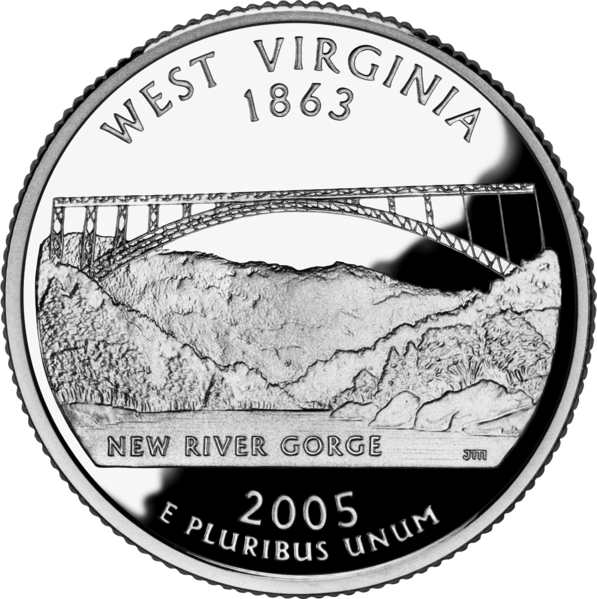USA: 25 Centów / 2005 r. - Wirginia Zachodnia (nr 35)