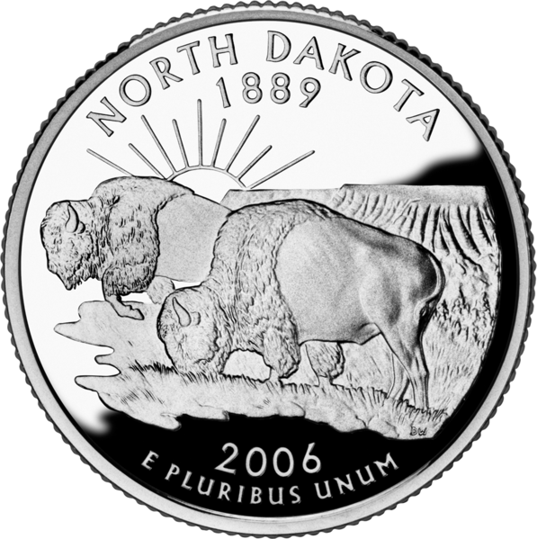 USA: 25 Centów / 2006 r. - Dakota Północna (nr 39)
