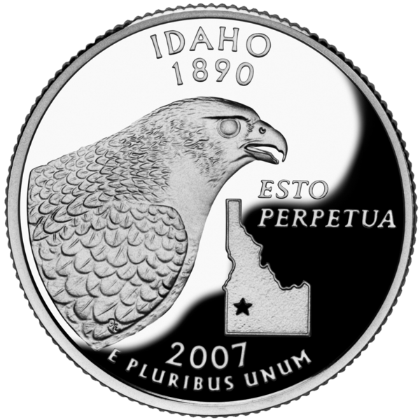 USA: 25 Centów / 2007 r. - Idaho (nr 43)