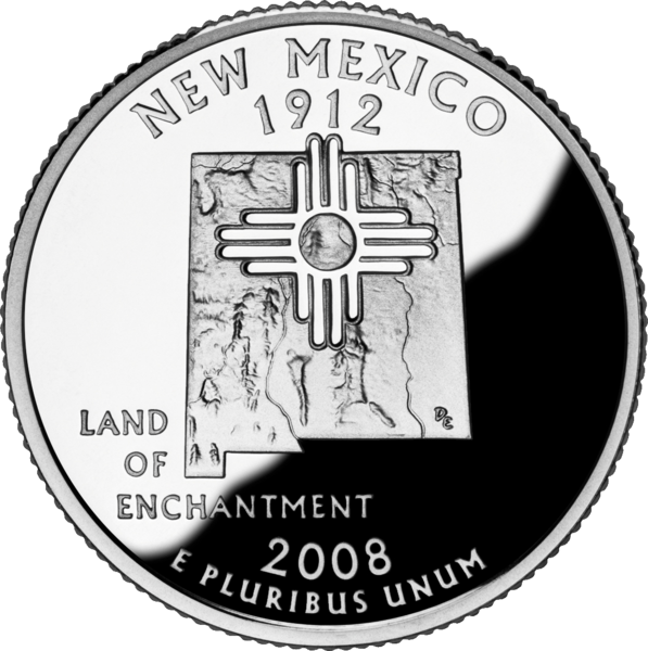 USA: 25 Centów / 2008 r. - Nowy Meksyk (nr 47)