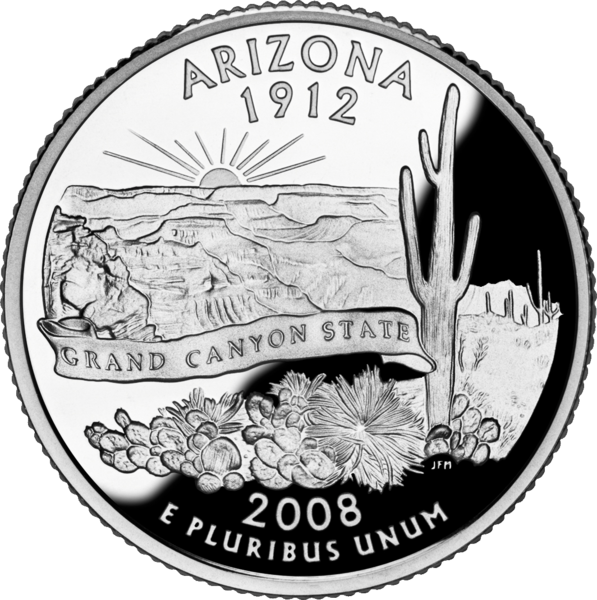 USA: 25 Centów / 2008 r. - Arizona (nr 48)