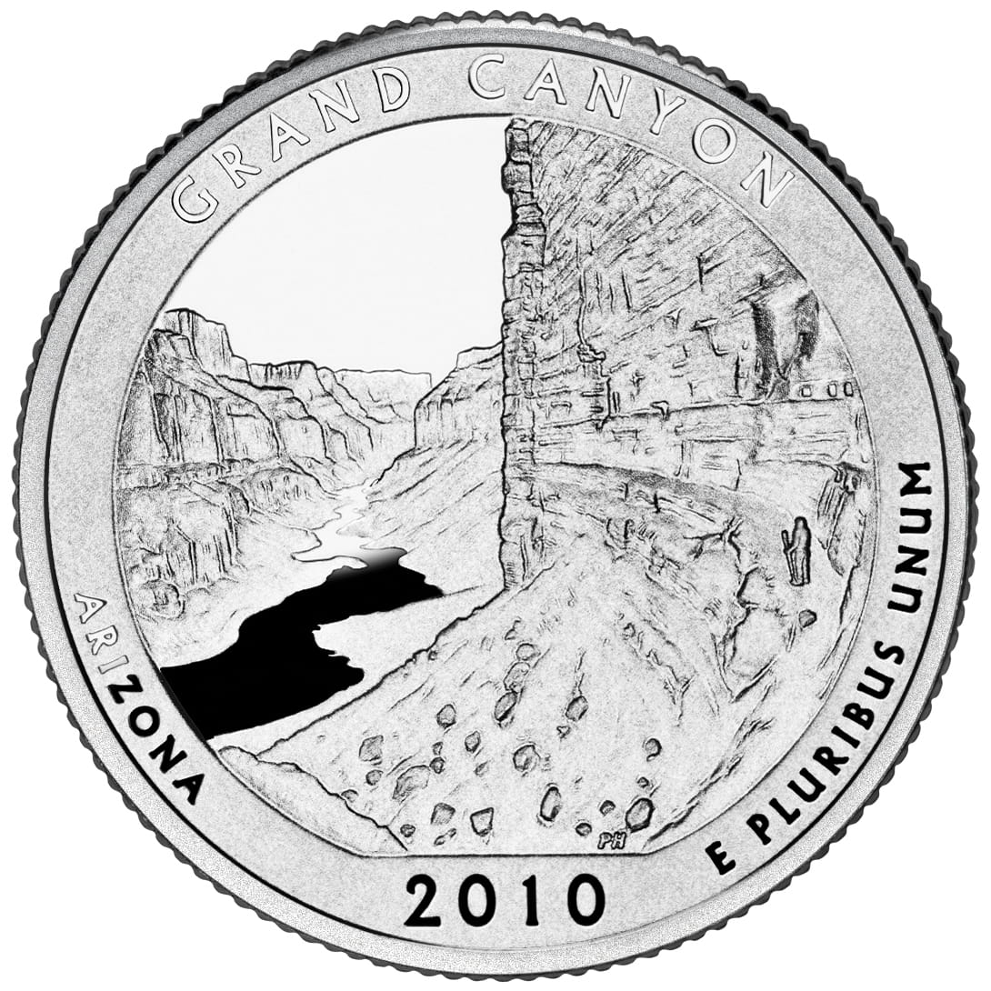 USA: 25 Centów / 2010 r. - Park Narodowy Wielkiego Kanionu (nr 4)