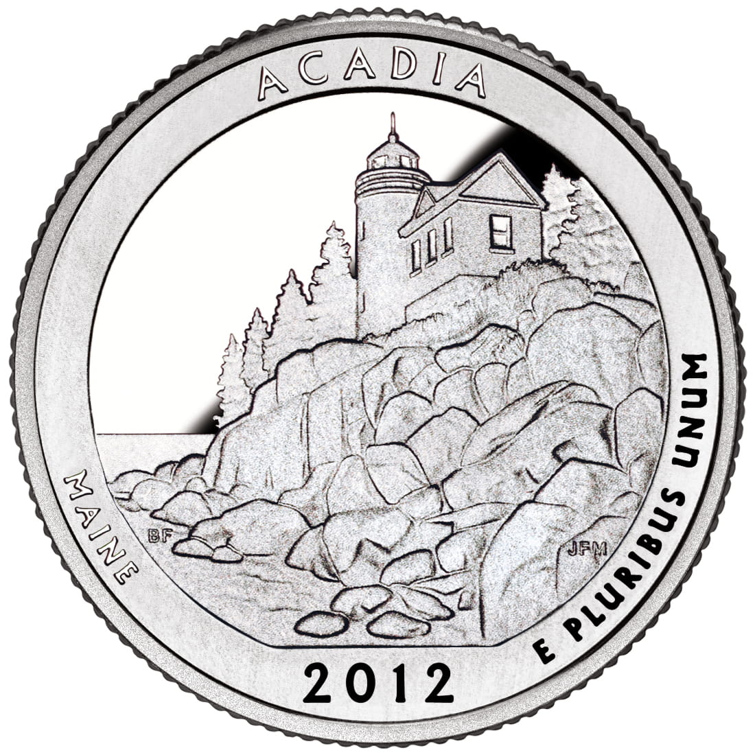 USA: 25 Centów / 2012 r. - Park Narodowy Acadia (nr 13)