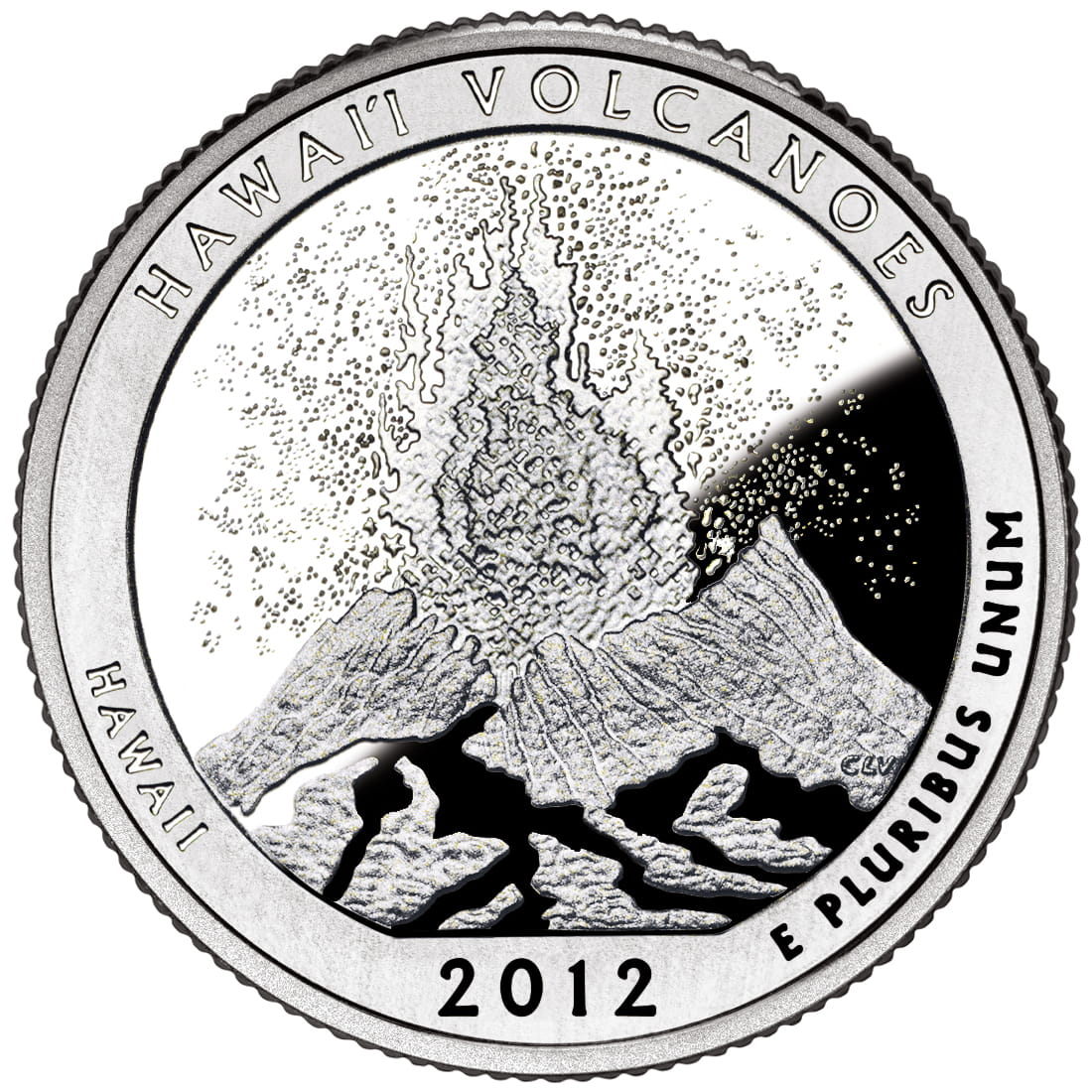 USA: 25 Centów / 2012 r. - Park Narodowy Wulkany Hawaiʻi (nr 14)