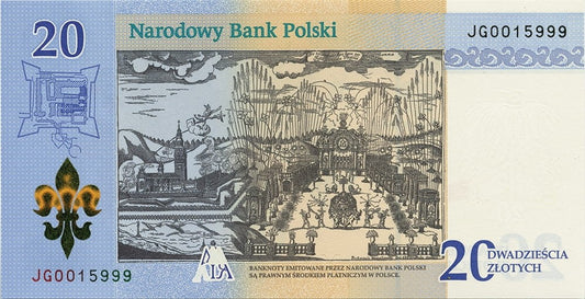 Banknot 20 zł / 2017 r. - 300-lecie koronacji Obrazu Matki Bożej Jasnogórskiej