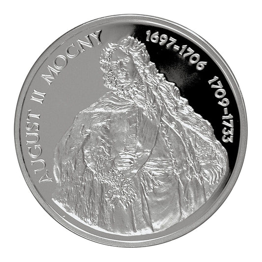 10 zł / 2005 r. -  August II Mocny (półpostać)