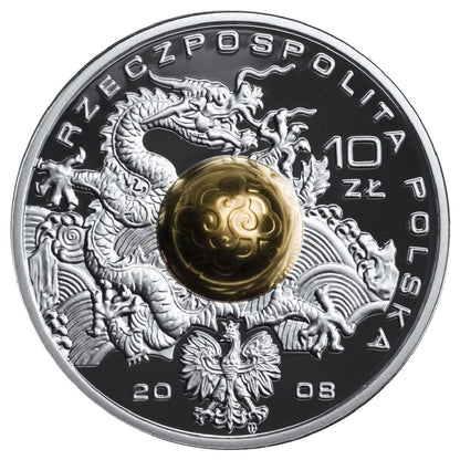 10 zł / 2008 r. -  Olimpiada – Pekin 2008 (z kulą)