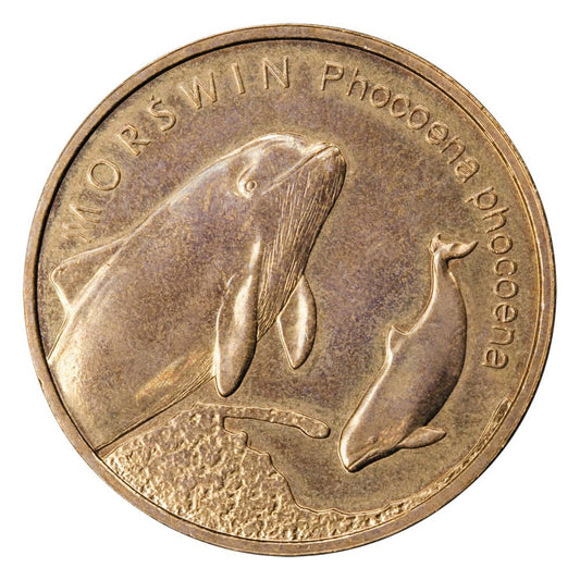 2 zł / 2004 r. -  Zwierzęta świata: Morświn
