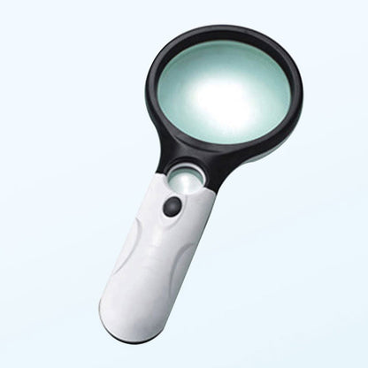 Lupa z podświetleniem: 3 x LED, dwie soczewki: 75 i 22 mm