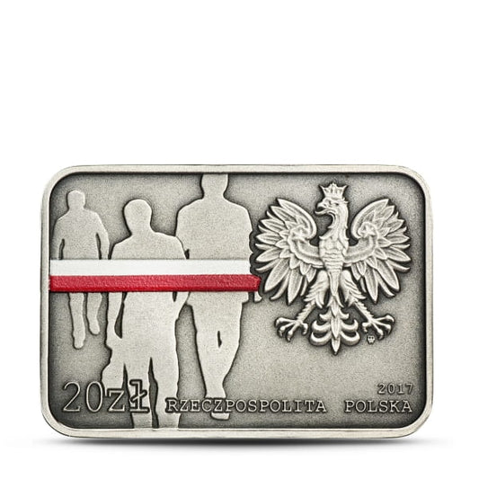 20 zł / 2017 r. -  35. rocznica zrywu antykomunistycznego w Lubinie
