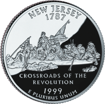 USA:  25 Centów / 1999 r. - New Jersey (nr 3)