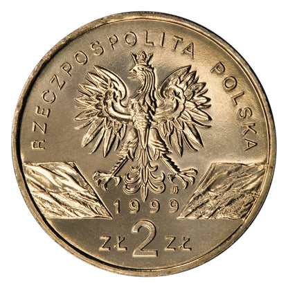 2 zł / 1999 r. - Wilk