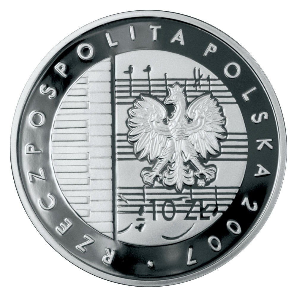 10 zł / 2007 r. -  125. rocznica urodzin Karola Szymanowskiego