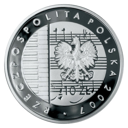 10 zł / 2007 r. -  125. rocznica urodzin Karola Szymanowskiego