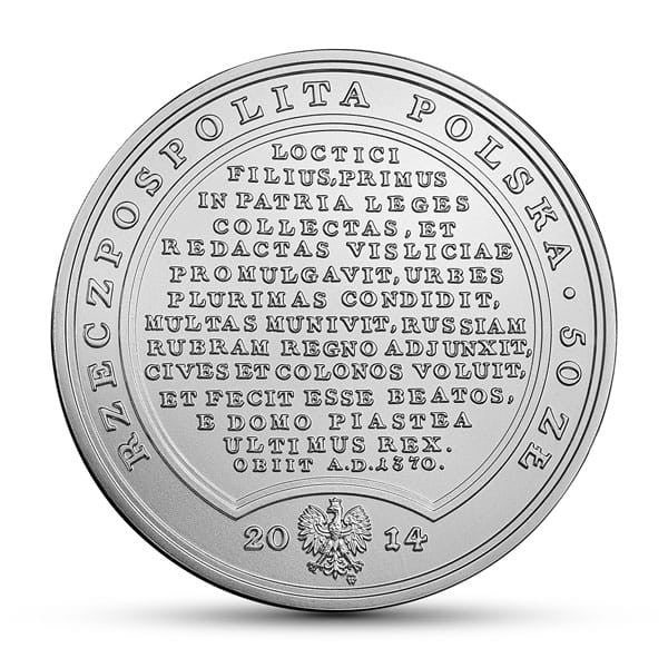 50 zł / 2014 r. -  Kazimierz Wielki