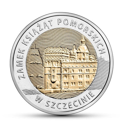 POLSKA 5 zł / 2016 r. - Zamek Książąt Pomorskich w Szczecinie
