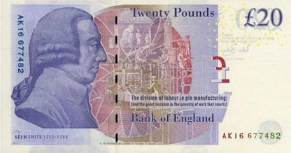 ANGLIA Banknot 20 Funtów / 2007 r.