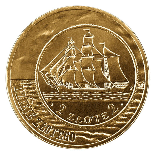 2 zł / 2005 r. - Dzieje złotego: 2 zł Żaglowiec z 1936 r.