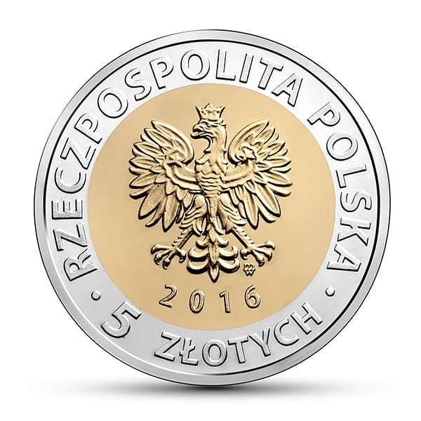 POLSKA 5 zł / 2016 r. - Księży Młyn w Łodzi
