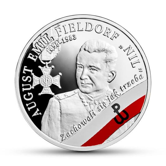 10 zł / 2018 r. -  Żołnierze Niezłomni - August Emil Fieldorf ps. „Nil”