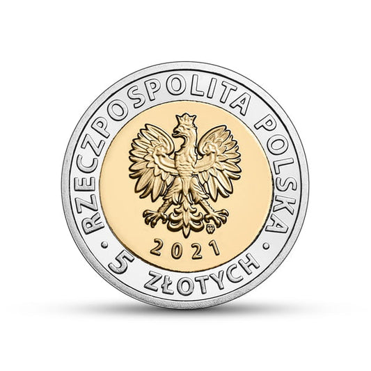 POLSKA 5 zł / 2021 r - Brama Żuraw w Gdańsku