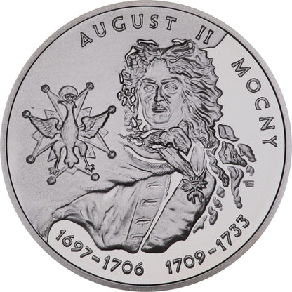 10 zł / 2002 r. - August II Mocny (popiersie)