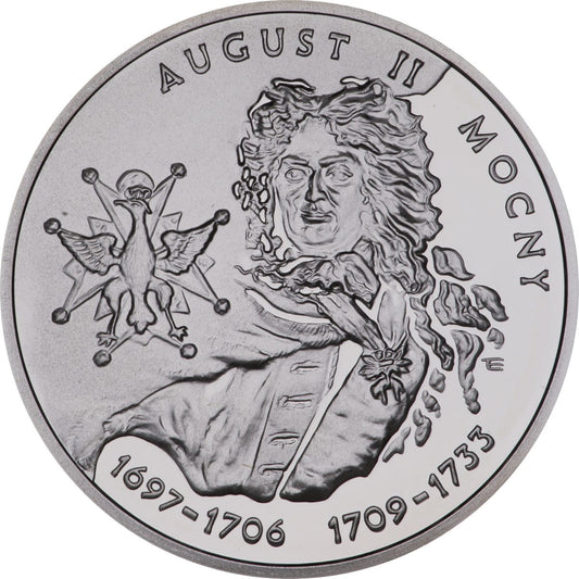 10 zł / 2002 r. - August II Mocny (popiersie)