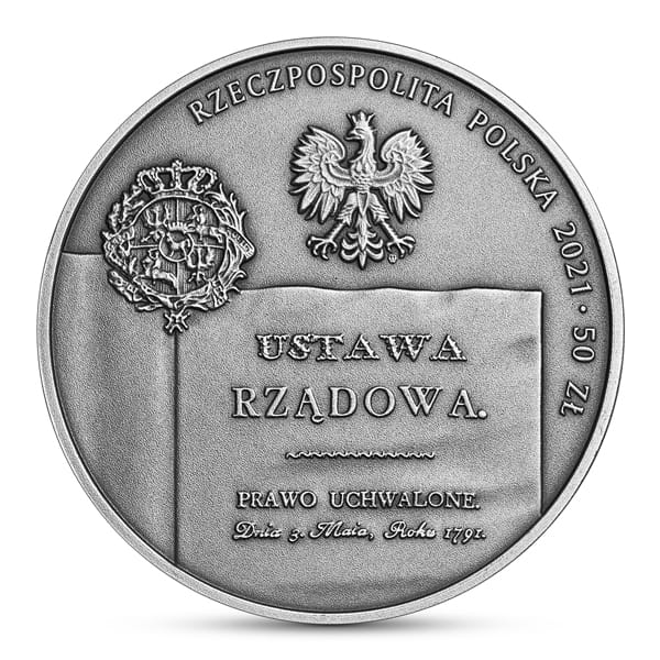 50 zł / 2021 r. -  230. rocznica Konstytucji 3 Maja