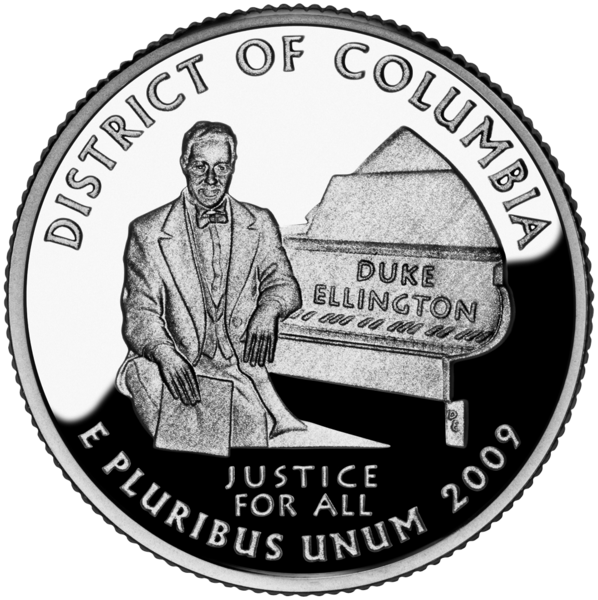 USA:  25 Centów / 2009 r. - Dystrykt Kolumbii (nr 51)