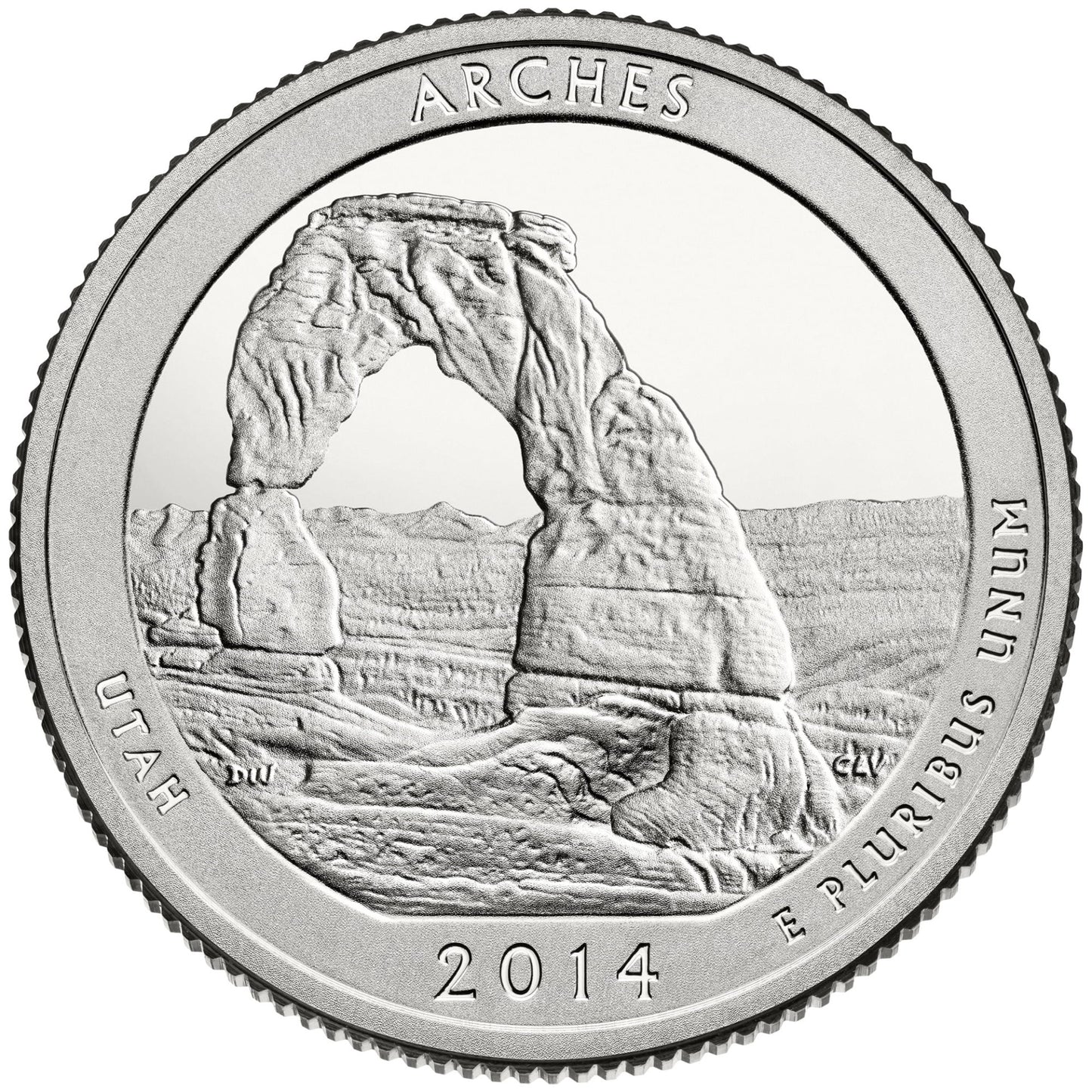 USA:  25 Centów / 2014 r. -  Park Narodowy Arches (nr 23)