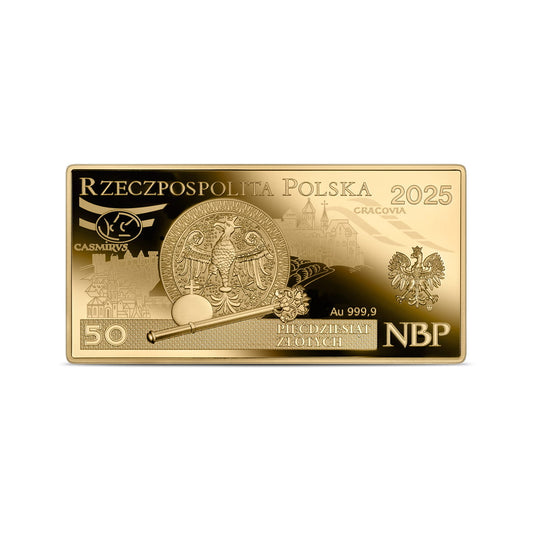 Banknot o nominale 50 zł / 2025 r. - Au